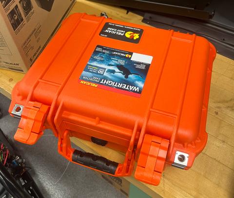 Pelican case with custom foam inserts